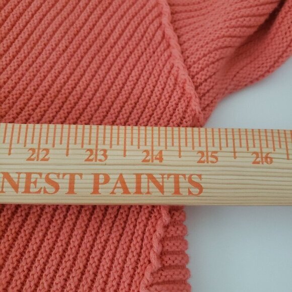 Free People La Brea Sweater Ribbed Oversized Chunky Knit Coral Womens Size Mediu - Picture 11 of 12